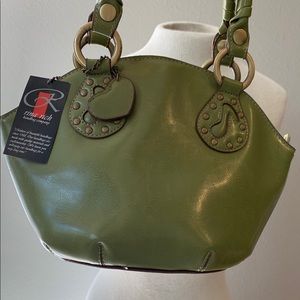 Rina Rich Leather Handbag